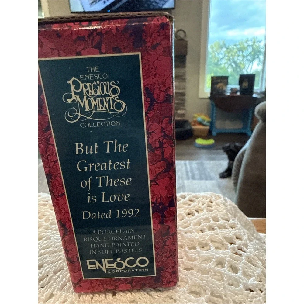 Precious Moments But The Greatest Of These Is Love 1992 Ornament 527696